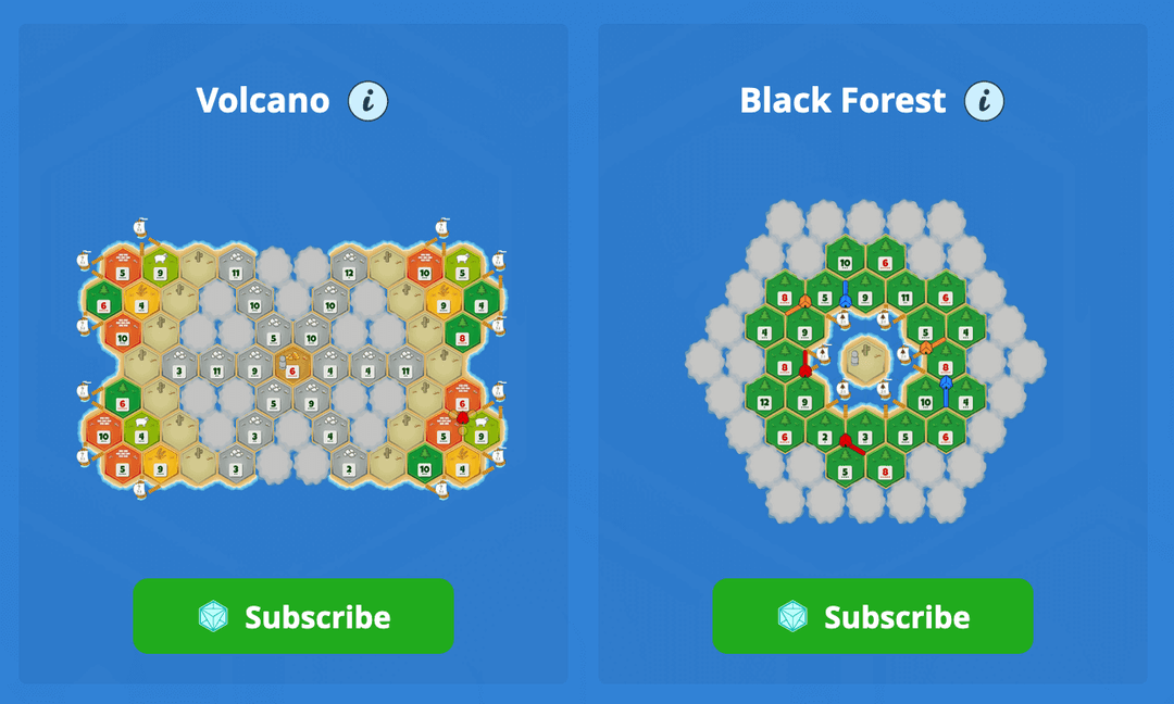 Black forest and volcano map